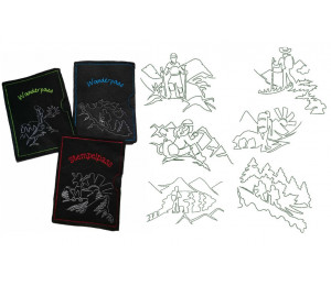 Stickserie - ITH Hülle Wanderpass Pilgerpass Stempelpass 75 Dateien